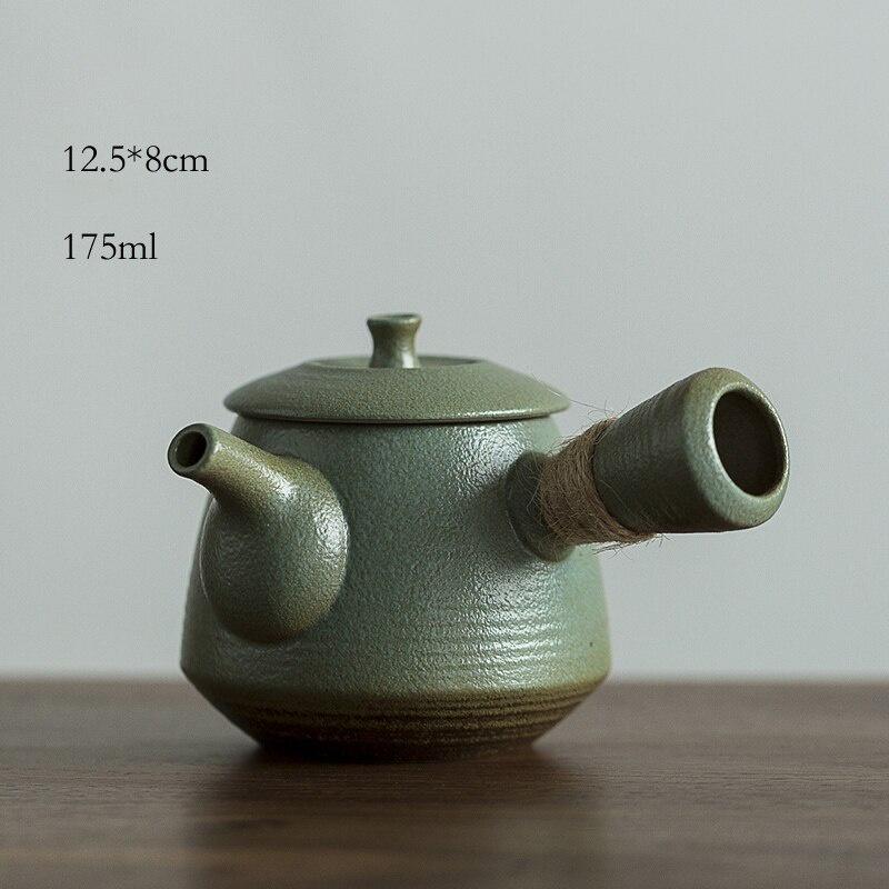 

Green Glaze Ceramic Teapot Creative Kung Fu Tea Set Style B
