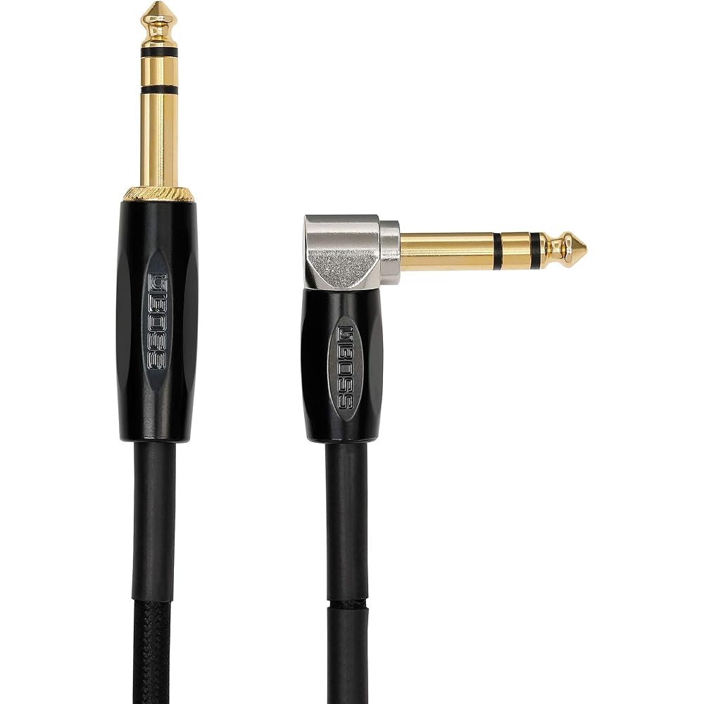 BOSS Boss TRS Cable BCC-20-TRA 6m Long L-Shape-Straight Plug Instrument Cable Shield Footswitch E...