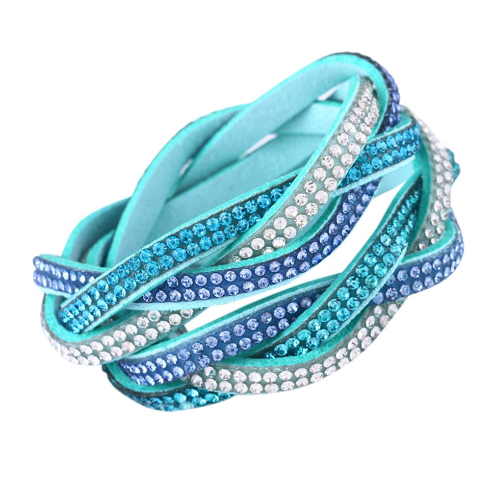 Stylish Multiple Layer Bracelet Rhinestone Hand Chain Fashionable Ornament Festival Birthday Gift