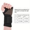 1pc Copper Fiber Compression Gloves Sports Wrist Guard Arthritis Gloves Elastic Palm Brace Fitness Wrist Support Wristband