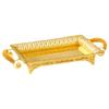 Elegant Retro Fruit Tray Portable Non-slip Decorative Snack Plate for Desktop
