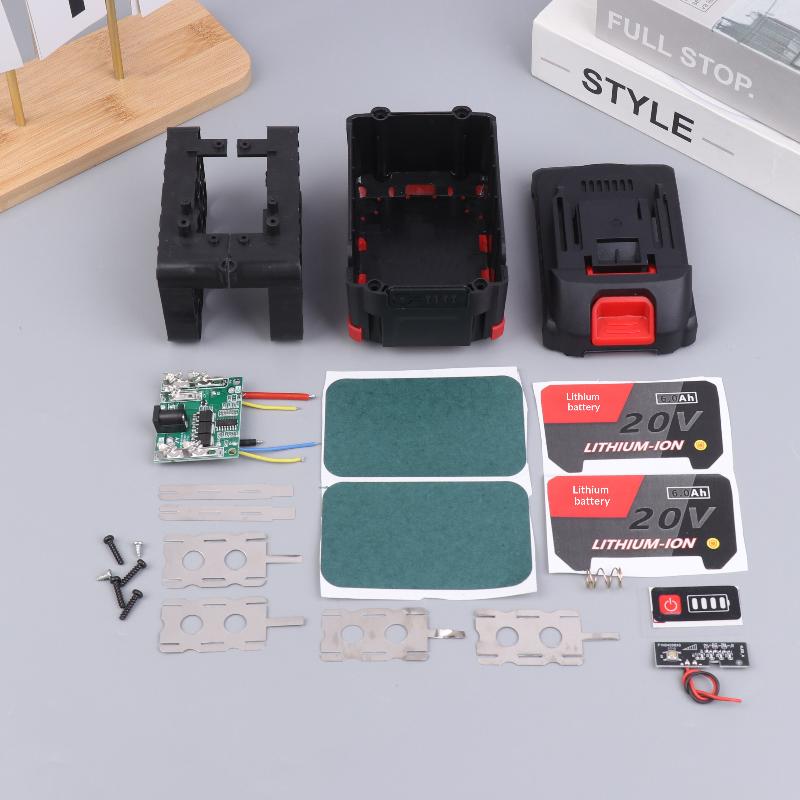Carcasă Baterie Li-Ion 15X18650 BMS PCB Circuit de Protecție Carcasă Cutie Pentru Baterie Litiu 21V Carcase Priză Intrare DC