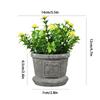 1PC Artificial Bonsai Table Ornaments Flowers Potted Fake Plants Alphabet Pots Desktop Decoration