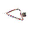 Bird Swing Toy Triangular Colorful Climbing Playing Rope Parrots Perch Stand for Cockatiels Parakeets 23cm