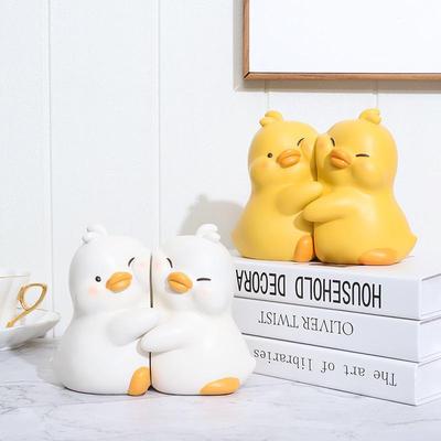 Adorable Yellow Duck Stickers: Book Holders & Home Décor - Ideal for Desktops, Living Rooms, Bedrooms, and Wine Cabinets. Free Shipping Included.