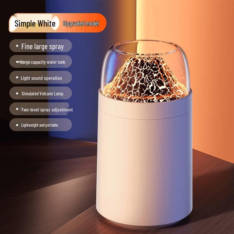ZISIZ Volcano Humidifier with Ambient Light and Aromatherapy