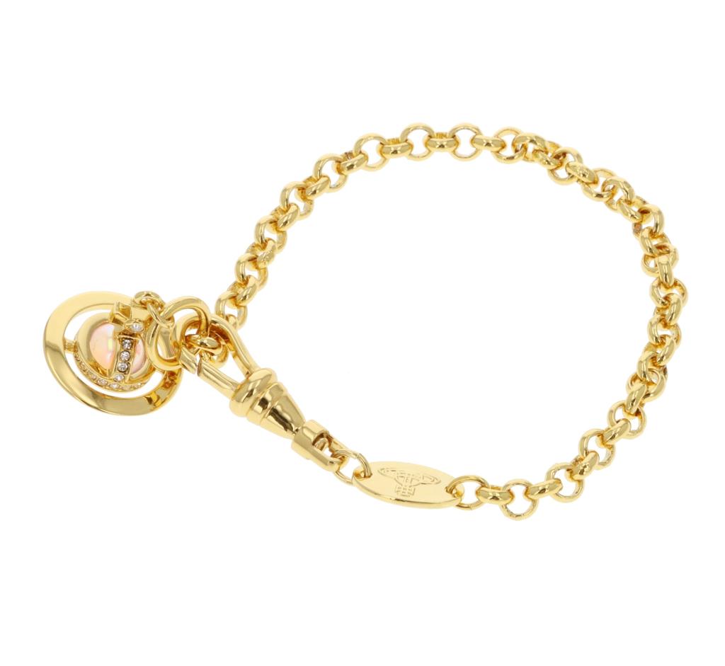 Vivienne Westwood NEW PETITE ORB Bracelet Brass Women's 61020057/02R861 [Used]