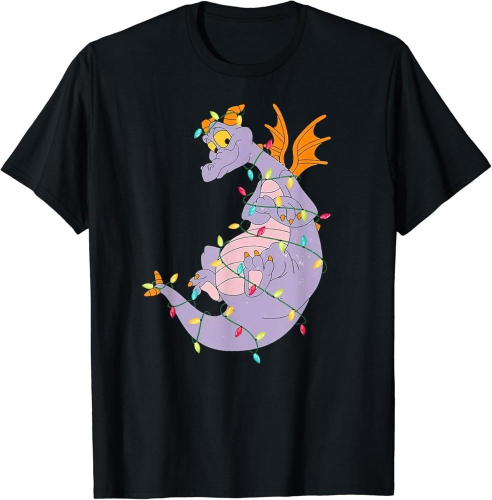 

Funny Cute Figment Lights Christmas Lover Animals Lover T-Shirt 4XL