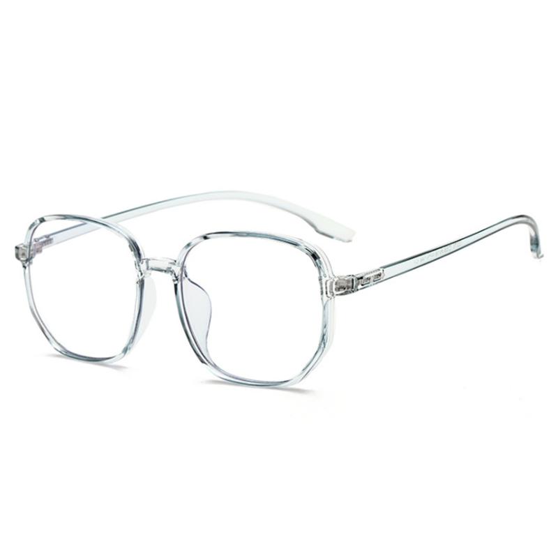 Transparent Gray Oval Nearsighted Glasses Ultralight  Steel Wire Leg Prescription Eyeglasses Diopter 0 -0.5 -1.0 To -6.0