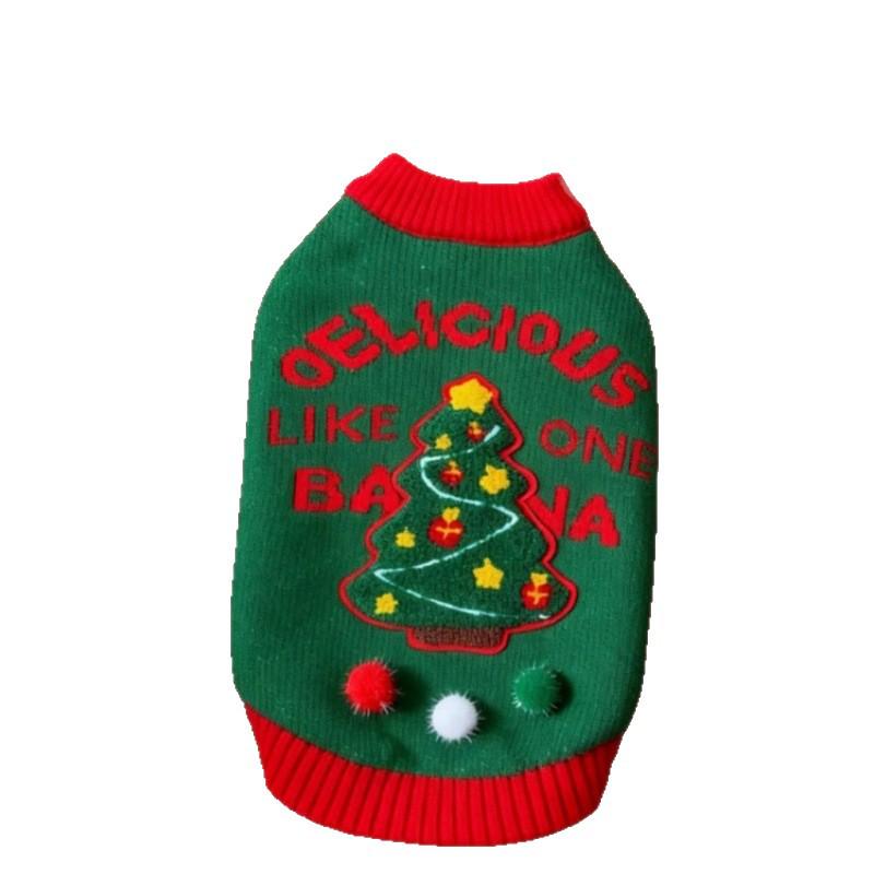 Christmas Knitted Sweater for Pets - Suitable for Schnauzer, Bichon, Teddy, Corgi, and Cats