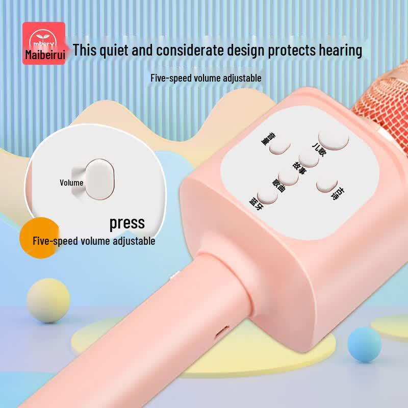 Mbery Kids Bluetooth Karaoke Microphone Speaker
