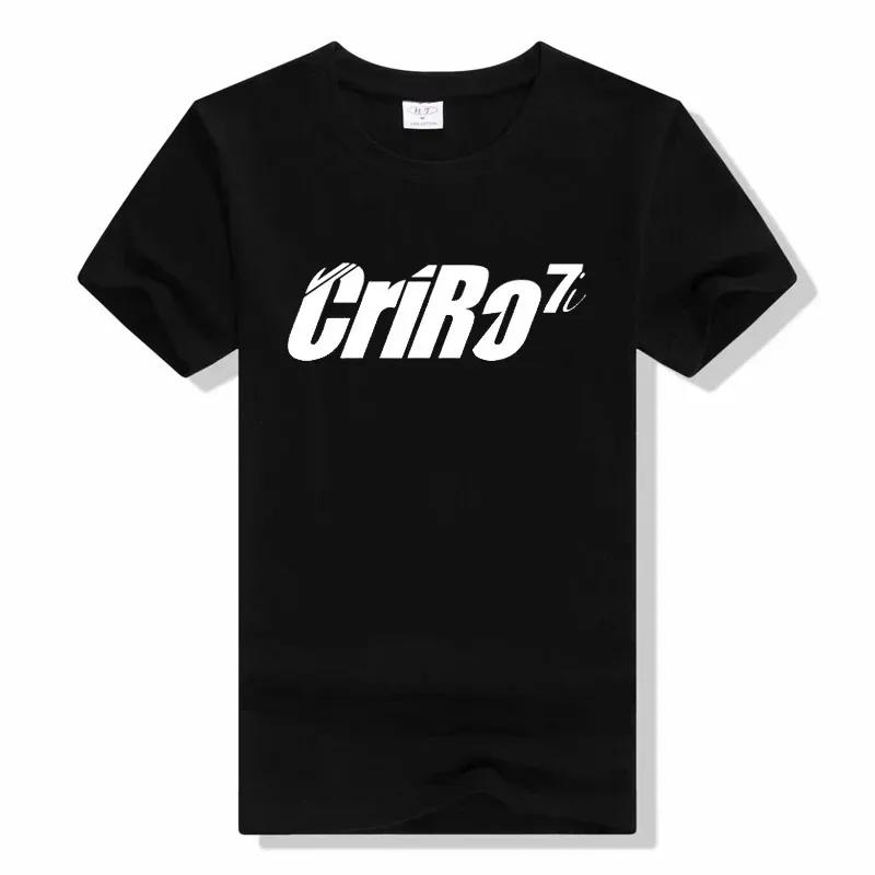 И WoSummer CR7 Футболка с коротким рукавом Топ Футболка Модный Повседневный для улицы Тренировочные Спортивные футболки Короткий рукав Толстовка