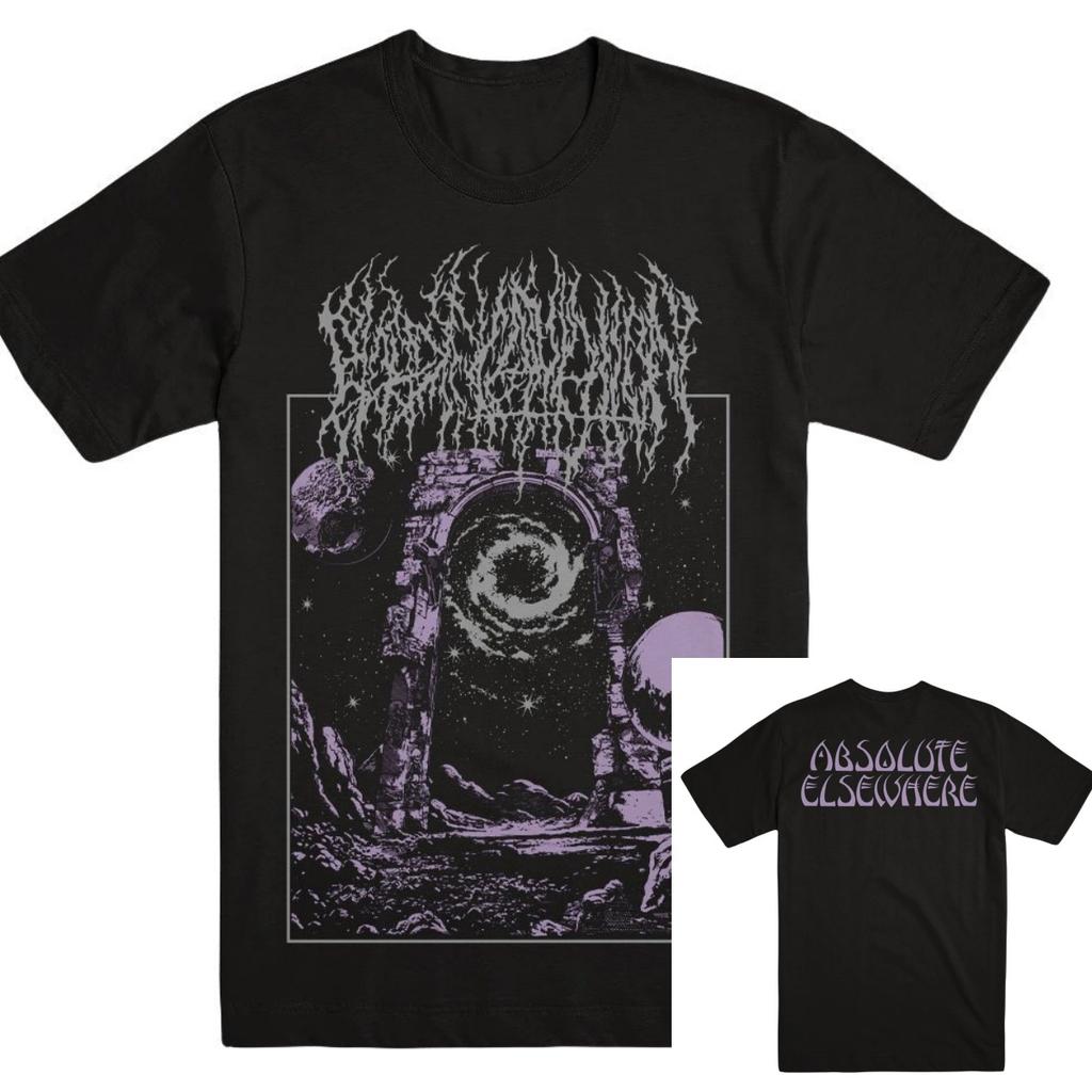 Cosmic Music BLOOD INCANTATION Maglietta da Band Cotone Grafica Unisex Unisex Estate Streetwear