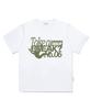 ESCAPEFROM 06 Break Print Oversized Short Sleeve T-Shirt White