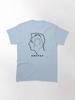 Depeche Mode Members Matryoshka Profile Black Outline Blue Background + DMCPAV Logo Classic T-Shirt