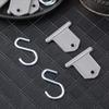 BBTO 14 Pieces RV Awning Hooks for Lights Camping Awning Accessory Hangers Plastic Metal S Shaped Gray Hooks Set Camper Light Support Hanger for
