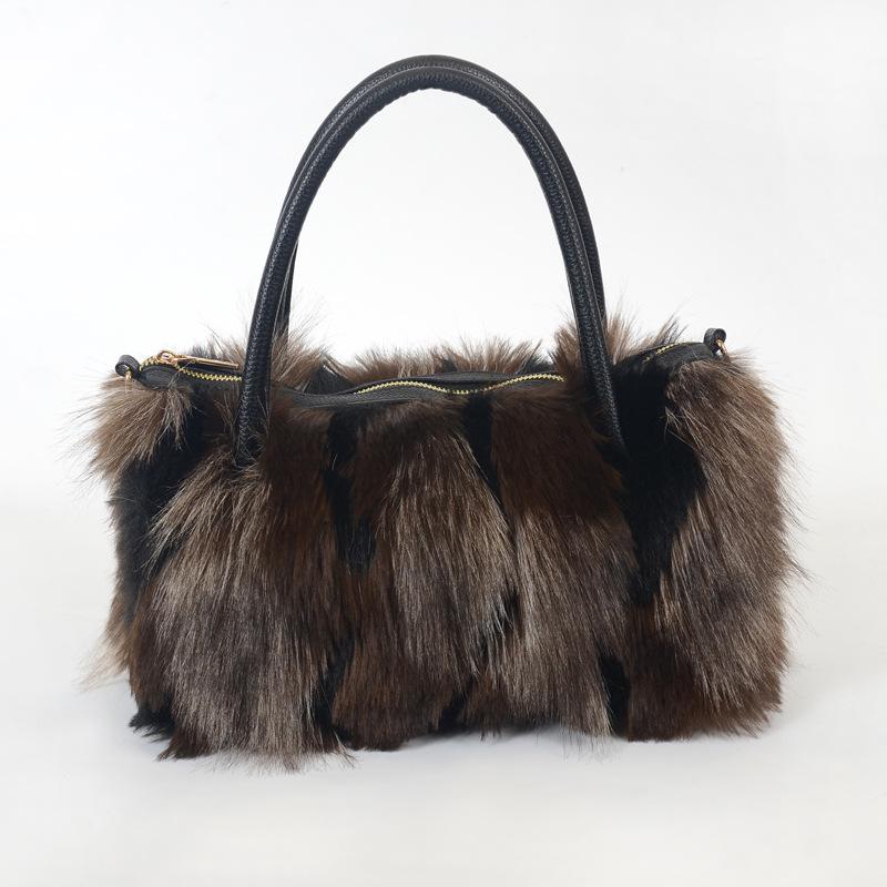 2025 Fall/Winter Women's Plush Faux Fur Crossbody Shoulder Bag