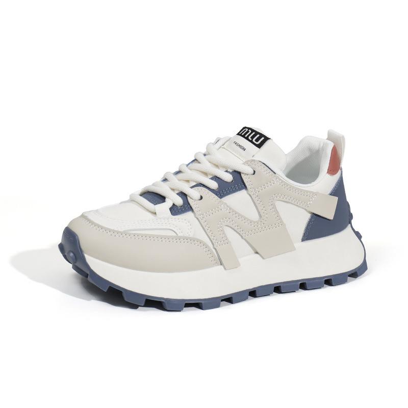 Ins Korean Version of the New Dad Shoes for Women 2025 Spring Student Running Sports Thick-soled Heightening Casual Shoes