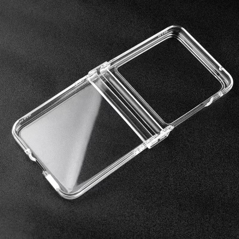 

For Motorola Razr 40 Ultra 5G Shockproof Case Crystal Clear PC Phone Shell 3-Piece Design Phone Cover A