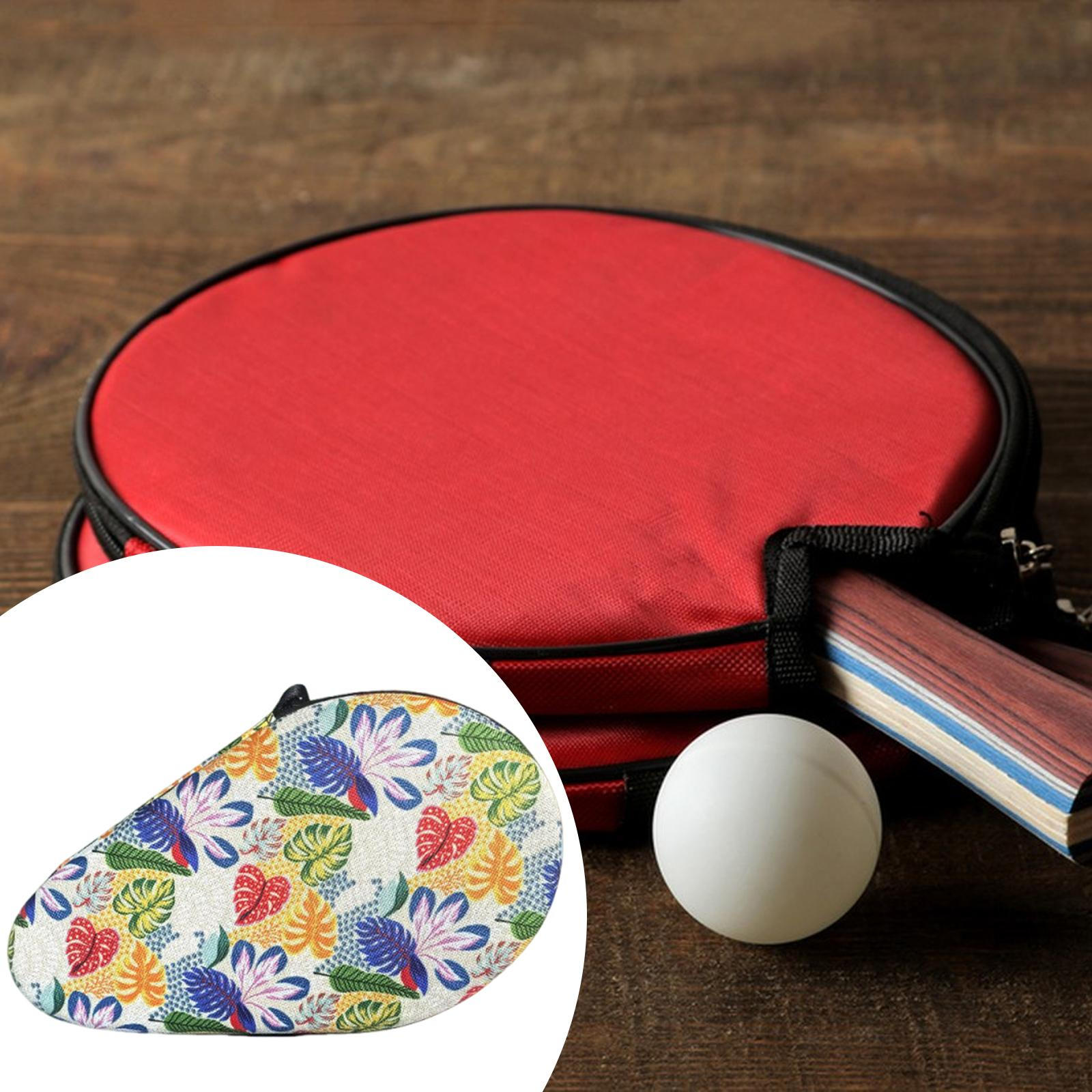 Table Tennis Racket Case , Pong Paddle Storage Bag Portable for Outdoor Indoor, Style B