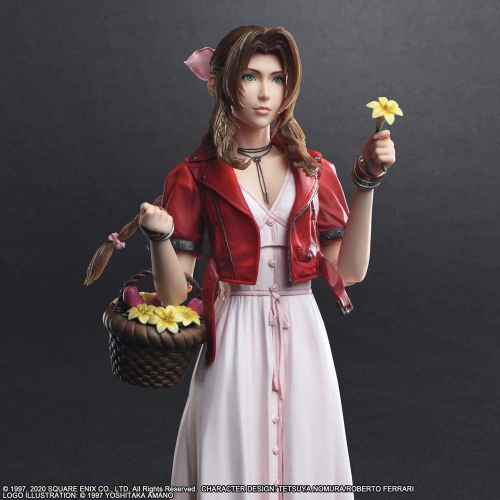 Final Fantasy VII Remake PLAY ARTS Kai Aerith Gainsbourg PVC Painted Movable Figure