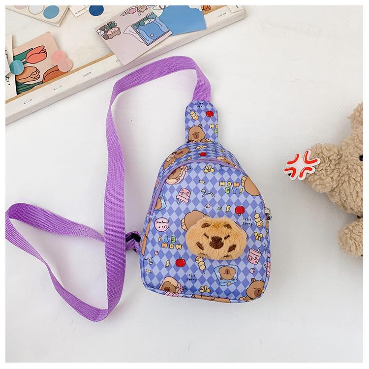 School bag Kapibara children's bag breast bag diagonal child baby mini lightweight