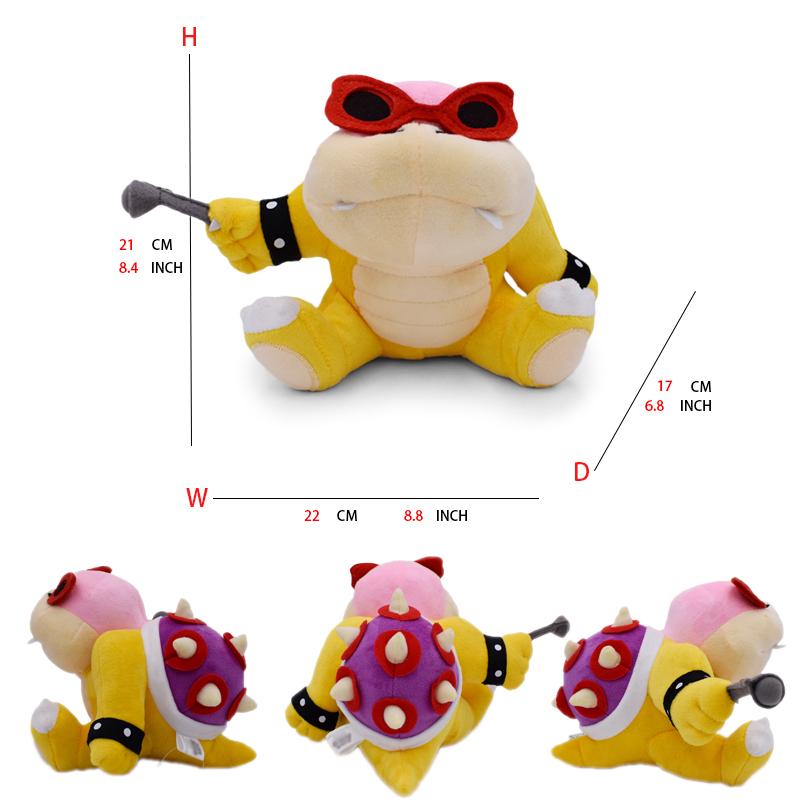 Super Mario Bros Plyšové Hračky Wonder Bowser Jr Meowser Lemmy Iggy Bowser Anime Vypchaté Kreslené Peluche Bábiky Detské Darčeky