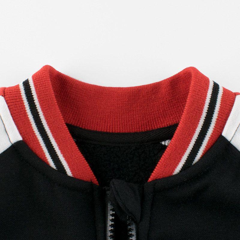 27Kids Autumn and Winter Brushed Hoody Zip-up Shirt Children's Clothing