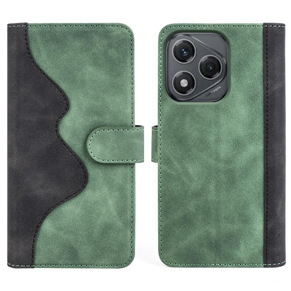 For Honor 400 Smart Wallet Case Leather Phone Cover Splicing Color