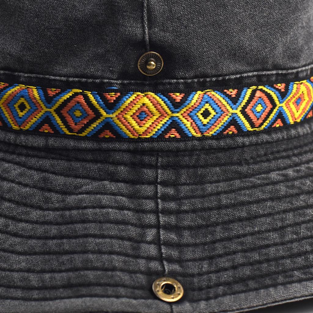 Outdoor Sun Hat Woman Bucket Hat Man Cotton Embroidered Vintage Beach Waterproof Fisherman Fishing Cap Summer Foldable Bob Man