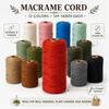 1 rollo de cordón de algodón macramé de 3mm, cuerda de algodón colorida de 100m para proyectos de bricolaje, envoltura de regalos, decoración del hogar