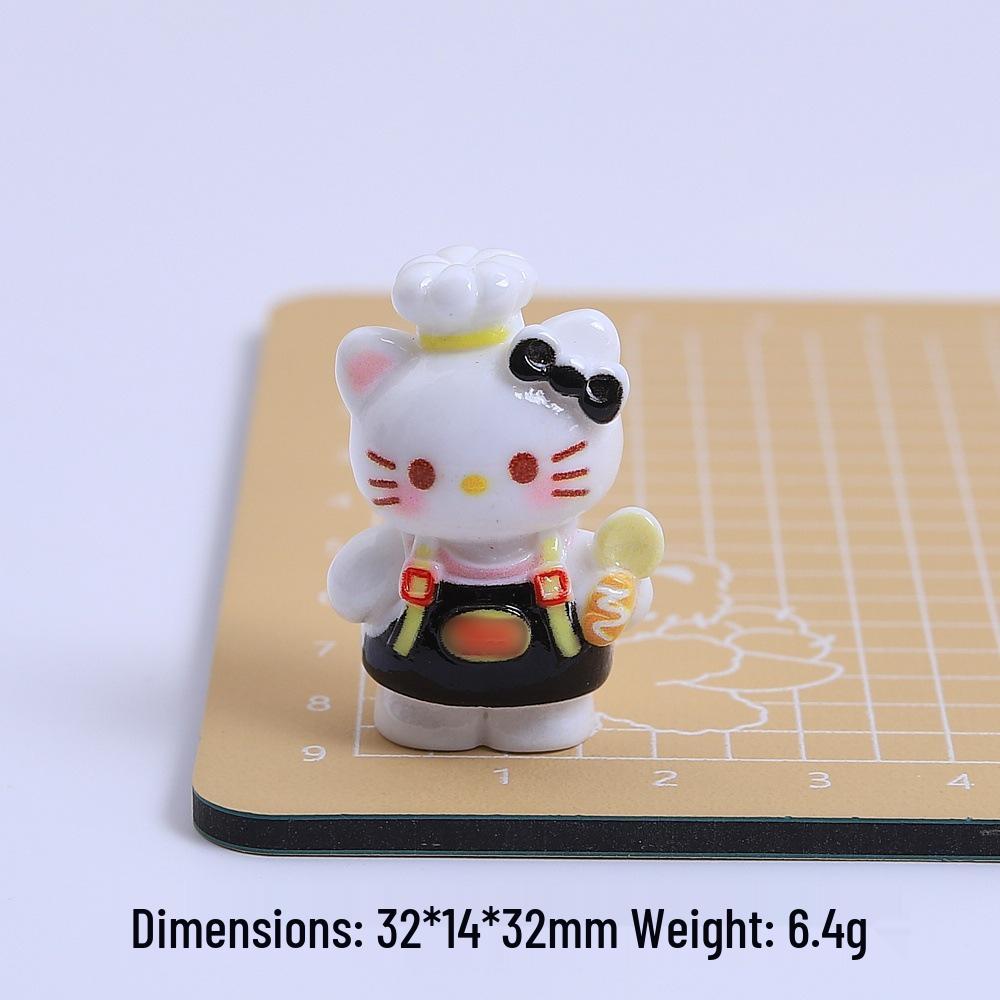 

3D Cat Chef Cartoon Resin Charms for Crocs Creations See Size Chart