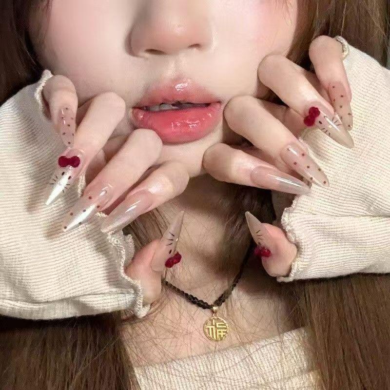 

Pure Desire Style Nail Art Stickers: Whitening, Wearable, False Nails for Students - 2025 Manicure Tools M (Chubby hands, tall choice)