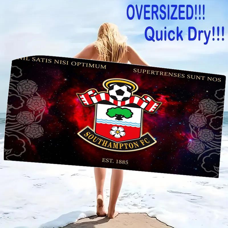 Southampton Print Beach Towel, Large Soft Quick Dry Towel for Beach Camping Swimming