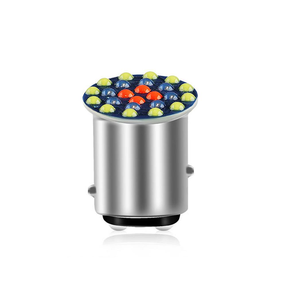 1157 RGB LED Motorcycle Headlight Bulbs 24SMD 30SMD Lamp Flashing Motorbike Bright 1157 BAY15D P21 5W