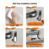 cobbe Space Aluminum No-Drill Folding Towel Rack