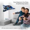 Kid K500MAX RC LED Plane Fighter 2.4G Remote Control Stunt Glider 360 ° Rolling Flight Flying EPP Foam  Airplane Boy Toy CZ63