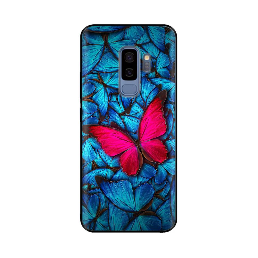 For Samsung Galaxy S9 Case Mobile Phone TPU Silicone Protective Cover for Samsung S9 Plus S9+ S 9 Back Cover Paintted Bumper