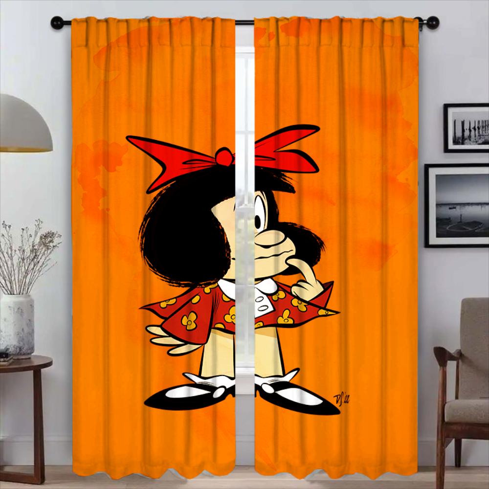 Mafaldas Elegant Room Curtains for Camera Blackout Curtain Partition Home Interior Curtains 2 Pieces Shades Tulle for Bedroom