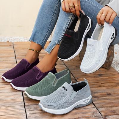 Damen Frühlings- und Sommerstoffschuhe sind atmungsaktive, leichte und bequeme Schuhe, Sport- und Freizeitschuhe und Netzschuhe