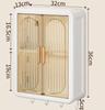 Wall-Mounted No-Drill Moisture-Proof Storage Box; Magnetic Dust-Proof Design for Bathroom and Kitchen Spice Organization.