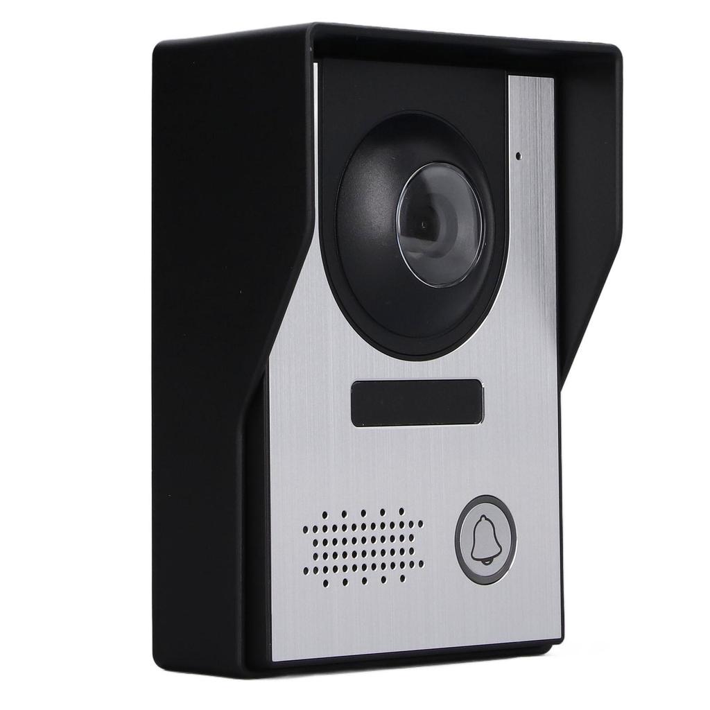 Video Doorbell 2 Pcs 7in TFT Screen Hands Free Call Monitor Night Vision Outdoor Camera Video