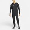 Nike Dri-FIT UV Run Division Miler Large Logo Quick-Dry Breathable Long Sleeve Running Shirt Men Tops Black DD6000-010