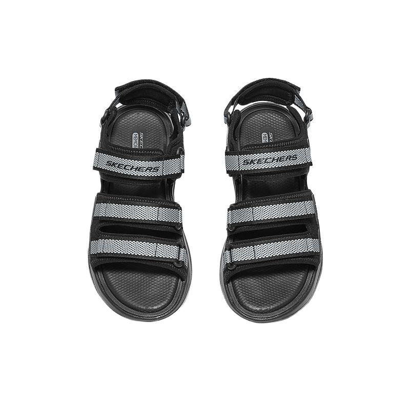 Skechers Sandali da Spiaggia Sportivi Leggeri Uomo Sandali Nero 232986-BKGY