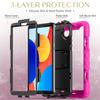 Rugged Kickstand Case For Redmi Pad SE 8.7 Inch 3-Layers Heavy Duty Colourful Cover Shockproof For Redmi Pad SE 4G