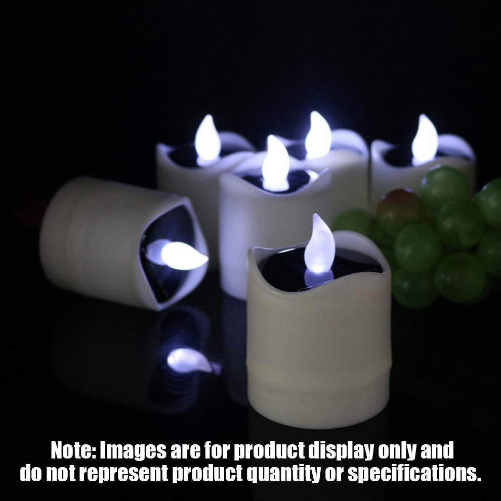 LED Solar Tea Light Candle Auto On Off Home Outdoor Garden Decoration Electronic Flameless Lamp for Party Kit