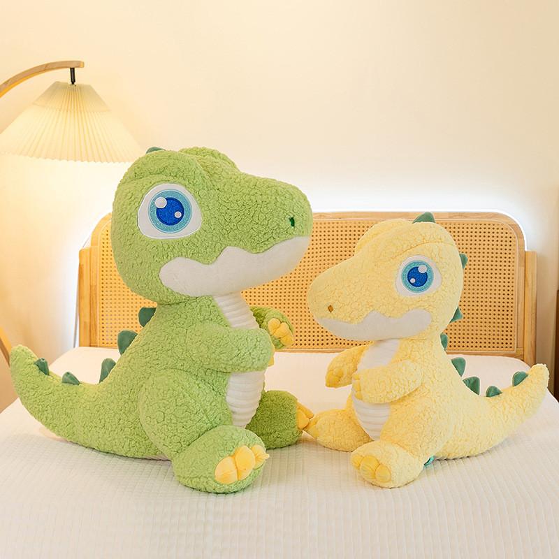 Big Eyes Cute Dinosaur Cartoon Plush Toy Short Pp Cotton Filled Doll Decoration