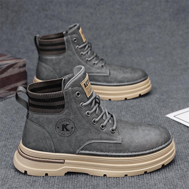 

Ботинки Martin мужские высокие осенние черные строительные рабочие страховые рабочие ботинки для инструментов мужские уличные боевые тренировочные альпинистские ботинки на толстой подошве 44