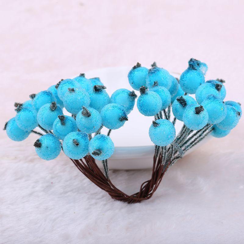 

20 шт./пакет, креативная имитация пены, морозная осень, рождественские маленькие ягоды, сделай сам, украшения для волос ручной работы, аксессуары, цветочные трости, материал для венка 12mm*13 cm 20pcs/bag