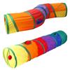 Rainbow Kitten Free Shuttle Channel Polyester Foldable Pets Chase Game Passage Lightweight with Hang Ball Pet Self-playing Toy